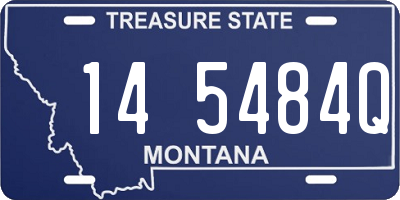 MT license plate 145484Q