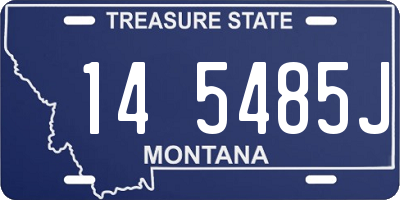 MT license plate 145485J