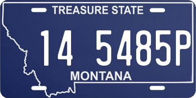 MT license plate 145485P