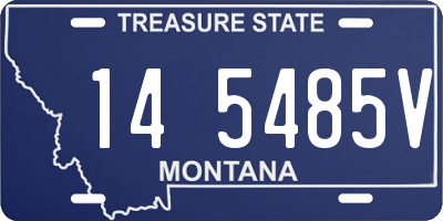 MT license plate 145485V