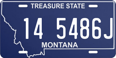 MT license plate 145486J