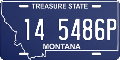 MT license plate 145486P