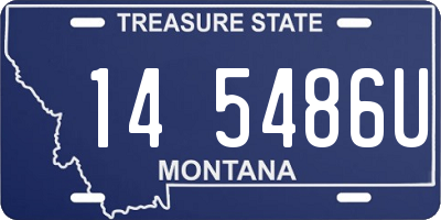 MT license plate 145486U