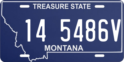 MT license plate 145486V