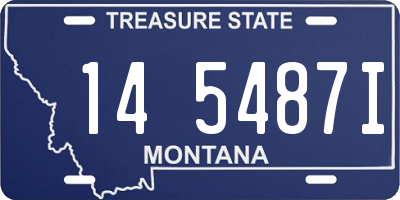 MT license plate 145487I