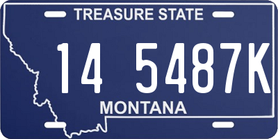 MT license plate 145487K