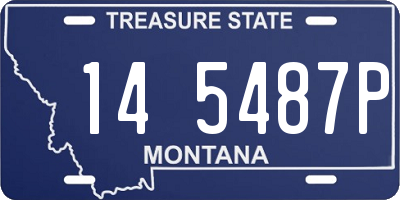 MT license plate 145487P