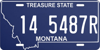 MT license plate 145487R
