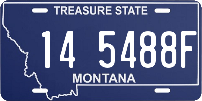 MT license plate 145488F