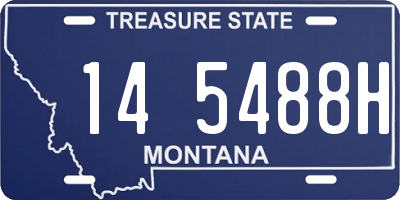 MT license plate 145488H