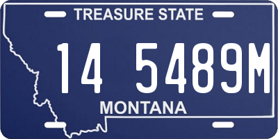 MT license plate 145489M
