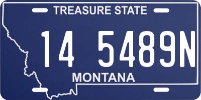 MT license plate 145489N