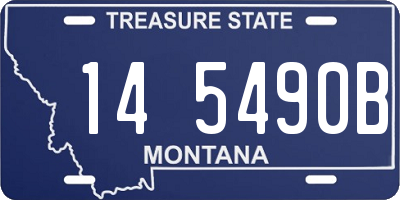 MT license plate 145490B