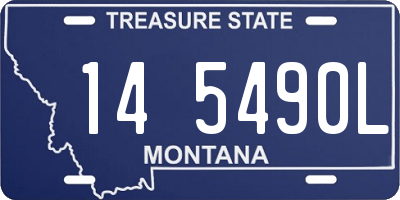 MT license plate 145490L