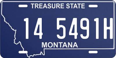 MT license plate 145491H