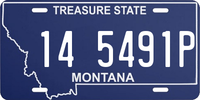 MT license plate 145491P