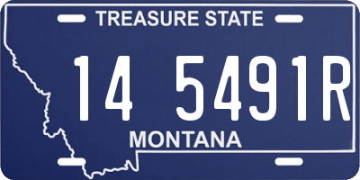 MT license plate 145491R