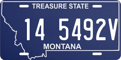 MT license plate 145492V