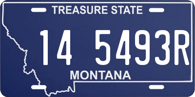 MT license plate 145493R