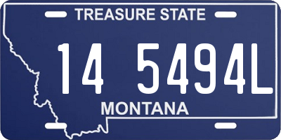 MT license plate 145494L