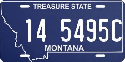 MT license plate 145495C