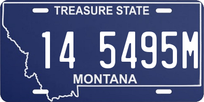 MT license plate 145495M
