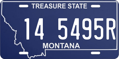 MT license plate 145495R