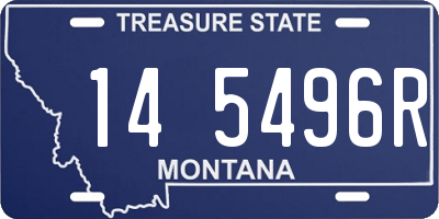 MT license plate 145496R
