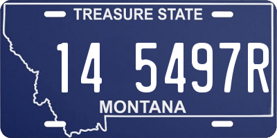 MT license plate 145497R