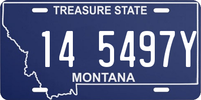 MT license plate 145497Y