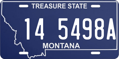 MT license plate 145498A