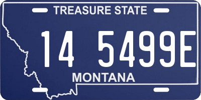 MT license plate 145499E