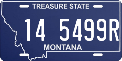 MT license plate 145499R
