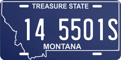 MT license plate 145501S