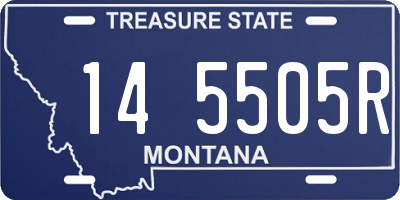 MT license plate 145505R