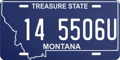 MT license plate 145506U