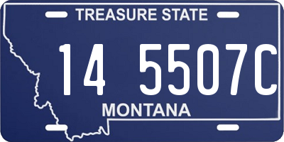 MT license plate 145507C