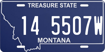 MT license plate 145507W