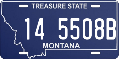 MT license plate 145508B