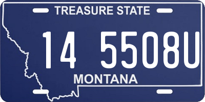 MT license plate 145508U
