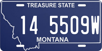 MT license plate 145509W