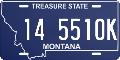 MT license plate 145510K