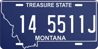 MT license plate 145511J