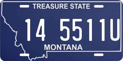 MT license plate 145511U