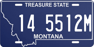 MT license plate 145512M