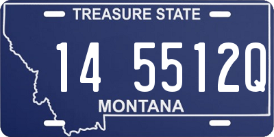 MT license plate 145512Q