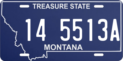 MT license plate 145513A