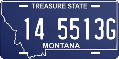 MT license plate 145513G