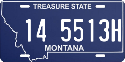 MT license plate 145513H
