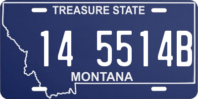 MT license plate 145514B